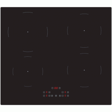 KOOKVLAK FRILEC  KOLN601B-3 INBOUW INDUCTIE 59cm ZWART